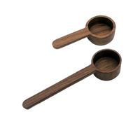 Ipetboom 2 piezas Cucharas Medidoras de Madera para Café Accesorios de Cocina para Café Leche Polvo Resistente Deformaciones para Hogar y Cafeterías