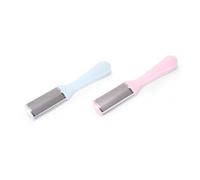 Ipetboom 2 Piezas Cuchillo para Pedicura y Exfoliación de Pies Removedor de Piel Muerta para Pies de Acero Inoxidable de Doble Cara de Adultos