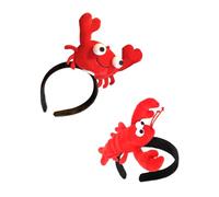 Ipetboom 2 piezas Diademas Divertidas con Peluche de Cangrejo y Langosta Bandas para Pelo Creativas y Firmes para Fiestas de Disfraces Halloween y Cosplay de Unidades