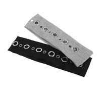 Ipetboom 2 Piezas Diademas Elásticas con Ojales Huecos Estilo Punk para Mujer Banda de Cabello Transpirable y Duradera Accesorios Vintage para Festivales de Música y Uso Diario
