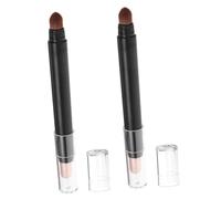 Ipetboom 2 piezas Doble Punta Sombra Ojos Lápiz Maquillaje Natural Resistente al Sudor Pincel Reutilizable para Uso Personal y Profesional