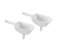 Ipetboom 2 piezas Embudo de Gran Boca para Hogar Práctico para Vinagre Aceite y Vino con Mango Ergonómico Material Duradero para Trasvasar Líquidos Botellas y Recipientes Domésticos