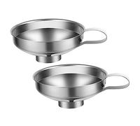 Ipetboom 2 piezas Embudo Inoxidable Boca Ancha para de Frascos y Ingredientes Secos Herramienta de Cocina Multiusos