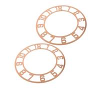 Ipetboom 2 Piezas Esfera de Reloj Acrílica Espejo Redonda con Números Árabes para Manualidades DIY con Resina Decoración de Pared Moderna para Salón y Hotel