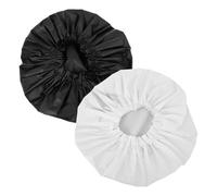 Ipetboom 2 Piezas Gorro de Ducha de Eva para Mujer, Cómodo y Transpirable Banda Elástica Ancha, Adecuado para Tratamientos Capilares y Uso Durante el Sueño