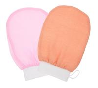 Ipetboom 2 Piezas Guantes de Baño Suaves para Limpieza de Piel Guantes Exfoliantes para Ducha de Ducha para Baño