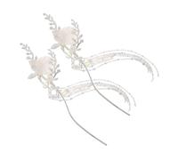 Ipetboom 2 Piezas Horquillas Chinas Antiguas con Borlas Palillos de Metal para Cabello Mujer Accesorios Tradicionales Vintage Hanfu para Fiestas y Celebraciones