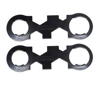 Ipetboom 2 piezas Llave Baño Multifunción Herramienta Fontanería para Válvulas de Ducha y Grifo Llave Trinquete para Reparación y Mantenimiento Fácil Baño y Cocina
