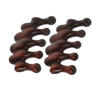 Ipetboom 2 Piezas Peine De Masaje Meridiano Peines Peine Para Alisar El Cabello Cepillo Para Secador De Pelo Raspador Alisadores Bigudí Rizo Masajeadores Desenredar De Madera Brown