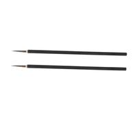 Ipetboom 2 Piezas Pinceles Miniatura para Pintura Cerámica Punta Fina para Detalles Precisos Aptos para Esmalte Esmalte Portátiles y Duraderos para Pintura Artística y Manualidades