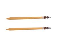 Ipetboom 2 Piezas Plumas de Caña para Caligrafía Pluma de Caligrafía Artesanal Beige para Dibujo y Lettering Herramienta Vintage Hecha a Mano para Principiantes y Practicantes