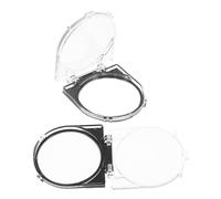 Ipetboom 2 Piezas Protector para Interruptor de Botón Redondo Cubierta Transparente Prueba de Polvo para Botón de Encendido Pc Lavadora Lavavajillas y