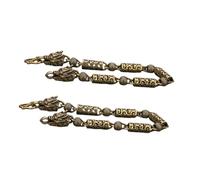 Ipetboom 2 Piezas pulsera de cabeza de dragón Hombres para pulsera con cuentas de dragón hechizas Continuar hacer pulsera elástica con cuentas pulsera de dragón cobre Dorado