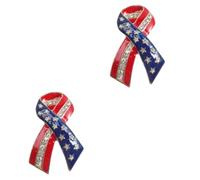 Ipetboom 2 Piezas Ramillete De Broche Insignias De Estilo Americano Decoración De Broche De Pecho Pin De Solapa Del Día De La Independencia Decoración De Ropa Decorativo Aleación