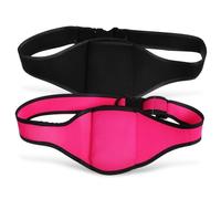 Ipetboom 2 Piezas Riñonera Micrófono Ajustable Negra y Rosa Bolsa Soporte Neopreno Ligero para Correr Fitness y Yoga Porta Micrófono Inalámbrico para Actividades al Aire