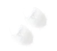 Ipetboom 2 Piezas Santa Claus Curly Beard and Wig para Disfraz Navideño con Bigote Completo para Cosplay de Navidad