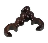 Ipetboom 2 Piezas Soportes de Madera Sólida para Barras de Cortina Soportes de Montaje Multifuncionales para Ventanas y Baños Accesorios para Varillas de Cortinas Resistentes y Decorativos