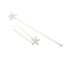 Ipetboom 2 Piezas Sujetadores Magnéticos para Cortinas Estilo Costero con Diseño De Estrella De Mar Broches Decorativos para Cortinas De Salón Cierre Magnético Versátil Y Exterior