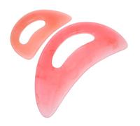 Ipetboom 2 piezas Tablero Guasha Cera de Abejas Raspador Corporal Reutilizable para Masaje Linfático y Alivio Muscular Cuello Espalda y Piernas Herramienta Unisex para Circulación y