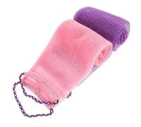 Ipetboom 2 Piezas Toalla de baño con cordón toallita práctica cepillo de limpieza de la piel travel essentials esponja baño toallas red de esponja africana red africana limpio