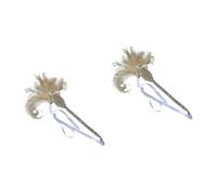 Ipetboom 2 Piezas tocado para novia tocado de fiesta de los años 20 tiara aro de pelo de la boda tocado de de boda Pavo real sombrerería Pedazo de cabello venda dama de honor