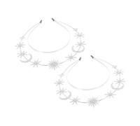 Ipetboom 2 Piezas Venda Dijes De Leopardo Para Collares Diadema De Disfraz Diadema Para Mujer Diademas De Boda Para La Novia Tocado De Amuletos Clave Para Llavero Silver Metal