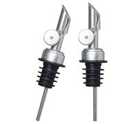 Ipetboom 2 piezas Vertedores de Aceite Inoxidable Boquilla Vertedora Automática para Aceite y Vino Compatible con Botellas para Cocinas y