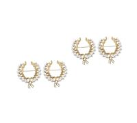 Ipetboom 2 series Broche De Perlas De Moda Para Decoración De Bodas Broche Para Mujer Para Fiesta s Para Ropa Joyería s De Trigo De Trigo 2 piezas*2