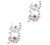 Ipetboom 2 Series Broches Para Mujeres Pin De Musical Accesorios Para Y Celebraciones De Color Champán 2 Piezas*2