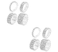 Ipetboom 2 Series Conjunto De Anillos Mujeres Anillos De Elegantes Y Apilables Aniversario 4 Piezas*2