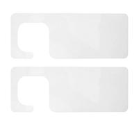 Ipetboom 2 Tableros Acrílicos Transparentes para Exhibición de Uñas Postizas Ganchos Organizador Compacto para Salón de Manicura Soporte Portátil para Muestras de Arte de Uñas y Esmaltes