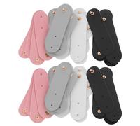 Ipetboom 20 Clips Enrolladores de Cable para Auriculares, Organizadores Reutilizables de Cuero Sintético, Soporte Compacto para Gestión y Protección de Cables USB en Viaje y