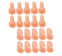 Ipetboom 20 Piezas Dedos De Manicura Almohadilla Tijeras De Escala Cuenta De Mano Pegatinas Soporte De Tornillo Ciervo Soporte Para Uñas Cinta Automática Uñas Falsas Motorizado Ratón Caucho