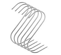 Ipetboom 20 piezas Gancho Carnicero Inoxidable de Multifuncional para Colgar Carnes Pescado y Embutidos Resistente y Duradero para Cocina y Barbacoa