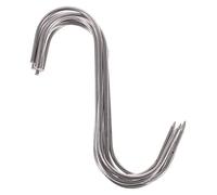 Ipetboom 20 piezas Gancho Carnicero Inoxidable S Ganchos Afilados para Colgar Carne Salchichas y Pescado Resistentes y Multiusos para Carnicería y Cocina