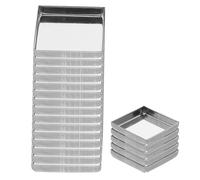 Ipetboom 20 Piezas Paleta de Metal Vacía para Rubor Paleta de Mezcla de Metal Bandejas de Hierro Cuadradas Vacías de Maquillaje para Sombras de Ojos y Organización de Artistas DIY