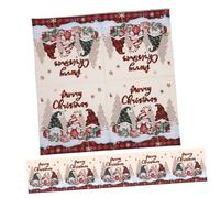 Ipetboom 20 Piezas Servilletas Desechables Navidad con Estampado Cuadros Toallas para Fiestas y Cenas Navideñas Decoración Festiva para Mesa