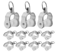Ipetboom 20 Poleas para Riel de Cortina, Accesorios para Rodillos de Riel, Poleas Deslizantes Resistentes, 20 Piezas para Rieles de Ventanas, Uso Doméstico y Decoración del Hogar