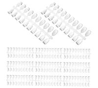 Ipetboom 200 Piezas de Tarjetas de Colores Forma Uñas en Ps Accesorio Práctico y Multipropósito para Decoración de Uñas en Salón