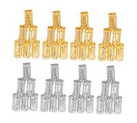 Ipetboom 200piezas Anillo De Rastas Cabello Anillo Para Rastas Ahuecados Accesorio Cabello Para Trenzas De Pelo