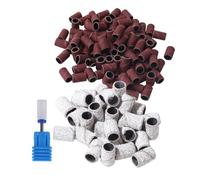 Ipetboom 201piezas Anillo Para Cabezal De Rectificado Unidades Banda Para Pulir Uñas Quitaesmalte Gel Accesorios Para Uñas Con Cabezal De Pulido Cerámico