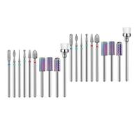 Ipetboom 20piezas Brocas Para Manicura y Pulido De Uñas Accesorios Para Máquina De Lijado Herramientas De Belleza Para Spa y Uso Personal