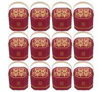 Ipetboom 20piezas Cajas de Dulces para Bodas de Doble Felicidad para Decoración de Eventos y Fiestas Contenedores para Chocolates y Regalos Tradicionales para Invitados