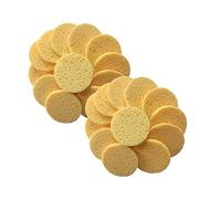 Ipetboom 20piezas Esponjas De Algodón Respetuosas Discos Desmaquillantes Limpieza Facial Redondas