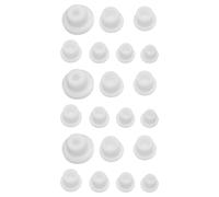 Ipetboom 21 Tapones Reutilizables Para Botellas De Pimienta Tapones De Silicona Redondos Para Recipientes De Cocina Y Pimienta Color Blanco