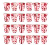 Ipetboom 24 piezas Cajas de de para Fiestas y Reuniones para Cumpleaños Noches de Cine y Picnics Resistentes y Portátiles Diseño Clásico Rojo