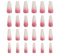 Ipetboom 24 Piezas Usando Uñas Postizas Pegatinas Brillantina Diva Esmalte De Gel Desnudo Equipo Falso Polaco Impresionar Las Uñas De Prensa Salón Prensa De Uñas Rosa El Plastico