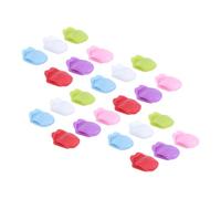 Ipetboom 24piezas Clip Para Copa De Vino De Silicona Marcador De Lengua Para Vino Reutilizables Forma De Lengua Para Fiestas Identificador Copa Dijes Para De Fiesta