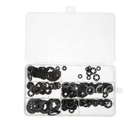 Ipetboom 260 Arandelas de Seguridad Dentadas de Acero Manganeso Kit Surtido M3-M12 Clips de Bloqueo a Presión para Maquinaria Industrial y Fijación Rápida