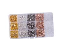 Ipetboom 2600 piezas Kit para Fabricación de Pendientes DIY Incluye Tuercas Tapones y Ganchos para Asegurar y Reparar Material Duradero para Crear Bisutería Personalizada y Regalos Únicos